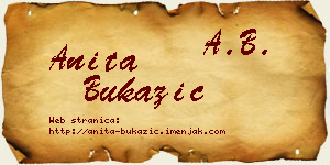 Anita Bukazić vizit kartica